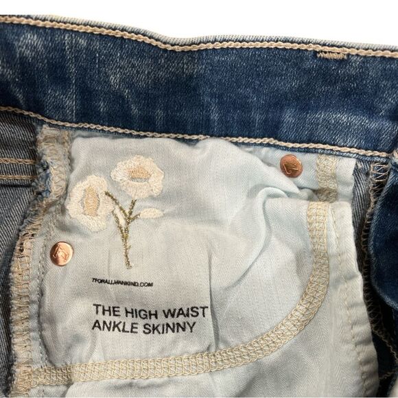 7 For All Mankind Silver Label High-Waisted Ankle Skinny in Santana Size 26 - Picture 6 of 8